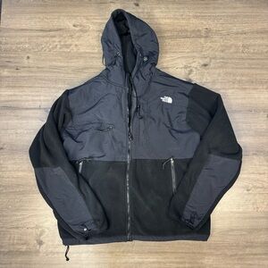 The North Face Denali hooded fleece jacket mens 3 XL black winter goretex